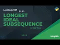 Longest Ideal Subsequence - LeetCode 2370
