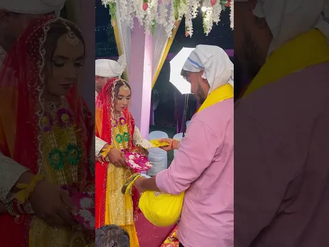 Bhai Ka pyaar #wedding #couple #rasam #shadi