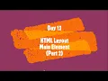 HTML Tutorial Marathi Day 12 HTML Layout 2