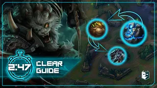Rengar Full Clear Guide - 2 47 Blue Start Jungle Path Explained