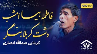 فاطمه بیا امشب دشت کربلا بنگر کربلایی عبدالله انصاری 