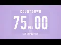 75 Minute Countdown Timer Flip Clock with Bell Alerts