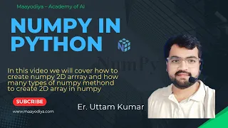 NumPy Array Tutorial 2D Arrays Made Simple