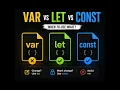 JavaScript var vs let vs const Explained in Bangla Scope Hoisting Best Practices
