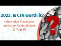 Is Chartered Financial Analyst CFA Program Worth it Webinar All your questions answered