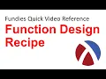 Function Design Recipe Fundies Quick Reference