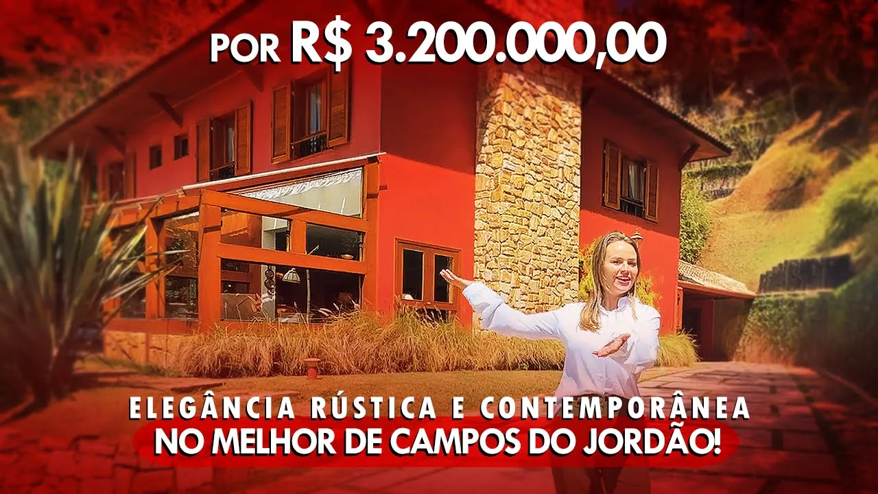 Video do Imóvel: Casa terracota com desgn sotifisticado e Amplo terreno em Campos do Jordão