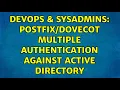 DevOps SysAdmins multiple authentication against Active Directory