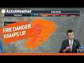 Fire danger ramps up in the Plains