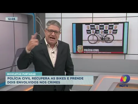 Polícia Civil recupera bicicletas furtadas e prende dois envolvidos nos crimes em Chapecó