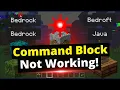 How to solve Command block not working in Minecraft Bedrock and Java