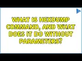 Ubuntu What is hexdump command and what does it do without parameters