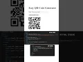 Easy way to generate QR code using HTML JAVASCRIPT