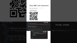 Easy way to generate QR code using HTML JAVASCRIPT
