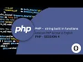 PHP TUTORIAL IN ENGLISH - Session 4