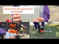 How to mix 40 1 gas and oil for chainsaw - Vevor gas chainsaw