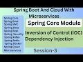 Spring Framework Spring Core Session-3 Spring Core Module IOC Dependency injection