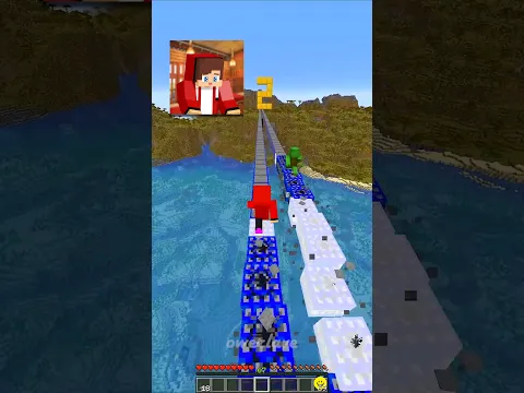 Mikey and JJ TNT Run!🤯 #minecraft