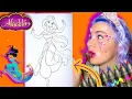 Coloring Jasmine Disney Princess Coloring Book Page Aladdin Coloring Pages