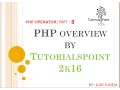 PHP Tutorial for Beginners8 What are PHP Operators Arithmetic Operators Comparison Operators