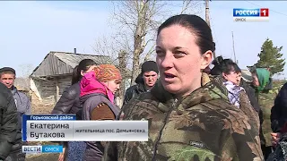 На Омскую область продолжает наступать большая вода