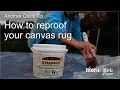 How to waterproof your canvas horse rug using Dynaproof