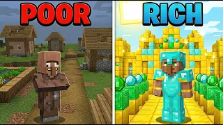 Rich VS Poor Villagers! (Minecraft Movie)