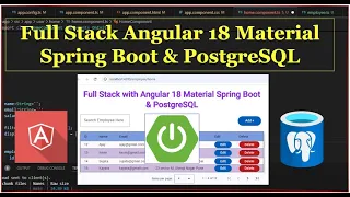 Full Stack Angular 18 Material Spring Boot PostgreSQL