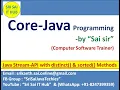 Java Stream API with distinct sorted Methods Java8 Stream API java util stream