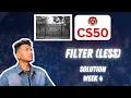 CS50 PSet 4 - Filter less Walkthrough Step by Step for Beginners