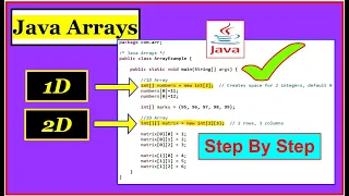 Java Arrays MASTERCLASS 2025 1D 2D Arrays Explained Step-by-Step for Beginners