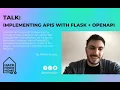 HackFromHome Talks Implementing APIs with Flask OpenAPI by Albert Suarez