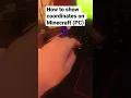 How to show coordinates and position on Minecraft PC