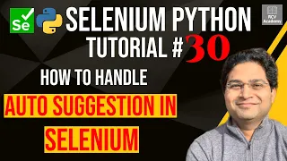 Selenium Python Tutorial - How to handle Auto Suggestion in Selenium