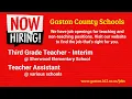 Job Openings in Gaston County Schools