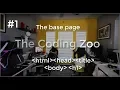 Learn HTML CSS and JavaScript - Create Base Page