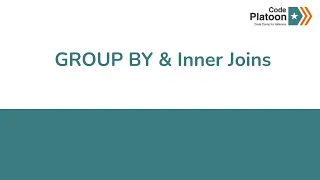 W9D2 GROUP BY Inner Joins