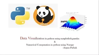 data visualization in python using matplotlib pandas and numpy