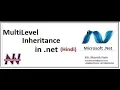 Net tutorial in Hindi Multilevel Inheritance in c with example Hindi Manish Nain