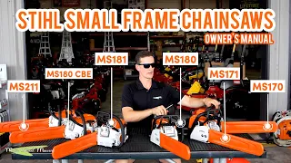 STIHL Small Frame Chainsaws Guide - MS170 171 180 180CBE 181 211