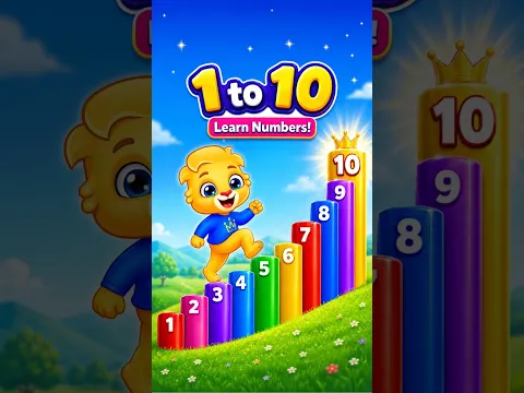Numbers for Toddlers 1-10 | Count To 10 For Kids | Toddlers Learn Number Counting With Lucas #Shorts