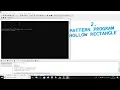 C program to print hollow rectangle pattern