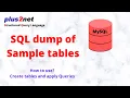 Creating sample MySQL student table using SQL dump in Workbench