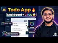 Build Todo App Dashboard using LocalStorage JavaScript Project CRUD App