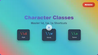 Master Regex Character Classes d w s Explained for Beginners