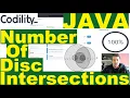 Codility Number of Disc intersections