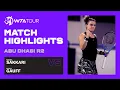 Maria Sakkari vs Coco Gauff 2021 Abu Dhabi Second Round WTA Highlights