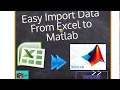 How to import excel data into matlab easily