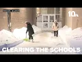 Crews in Cranston work to open schools after significant snowfall