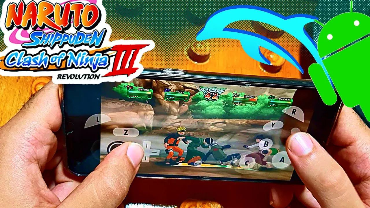 Naruto Shippuden Clash of Ninja Revolution III Android Gameplay - Dolphin Wii Emulator - Mobile 2022